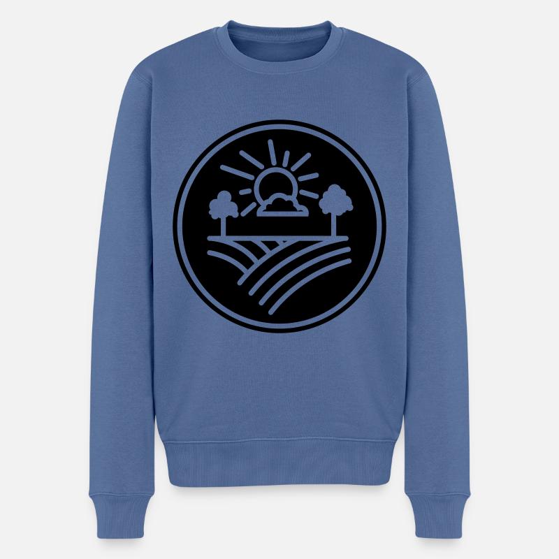 Agriculteur agricole - Pull Premium bio Homme - bleu pigeon
