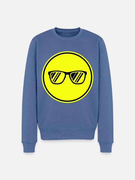 Sunglasses Icon - Men's Premium Organic Jumper - stone blue