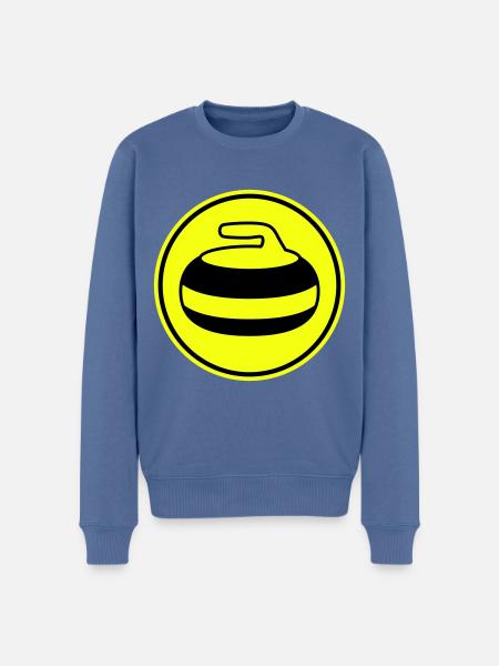 Curling sport - Männer Premium Bio Pullover - Taubenblau
