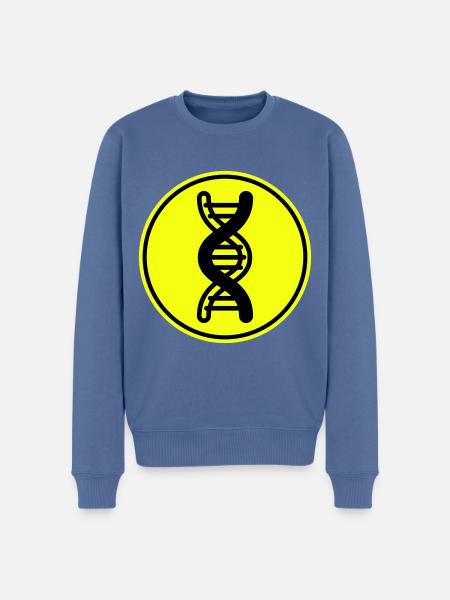 Dna symbol - Männer Premium Bio Pullover - Taubenblau