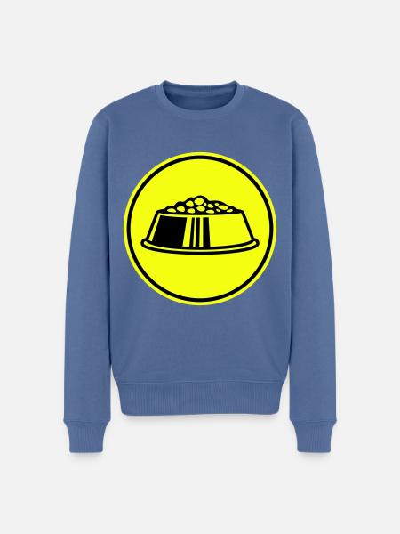 Bowl Dog - Men's Premium Organic Jumper - stone blue