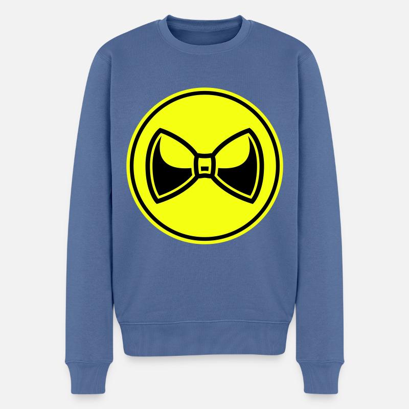 Bow Tie Gentleman - Männer Premium Bio Pullover - Taubenblau
