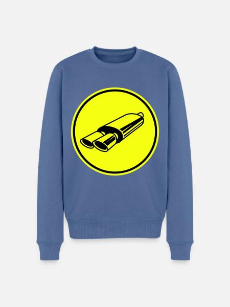 Exhaust Tuning - Men's Premium Organic Jumper - stone blue