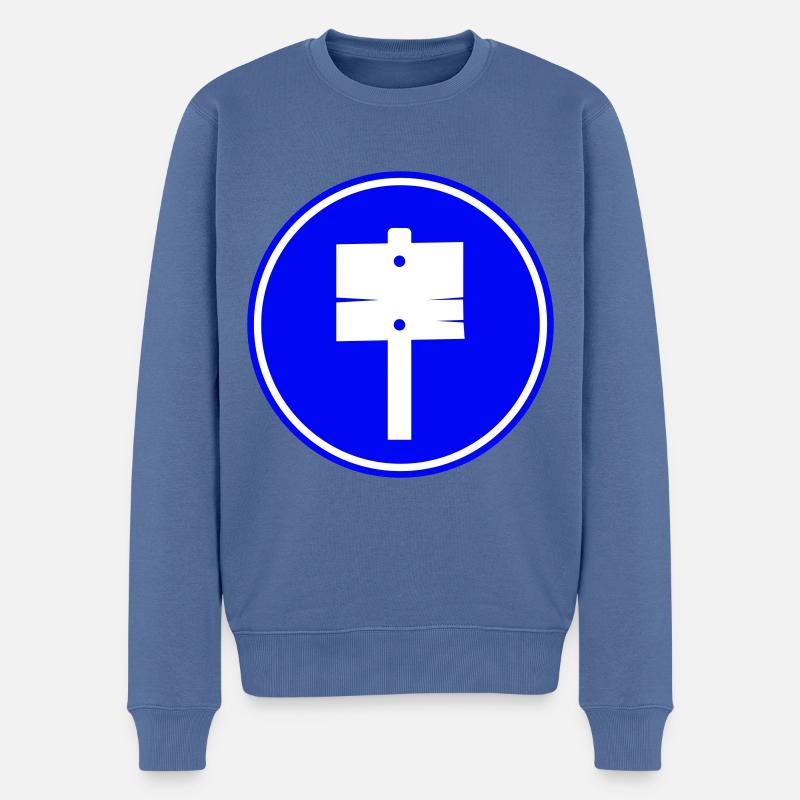 Icône de signalisation - Pull Premium bio Homme - bleu pigeon