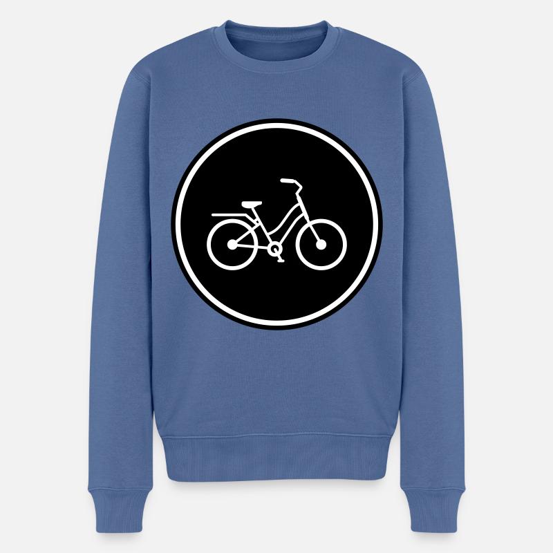 Icône de vélo - Pull Premium bio Homme - bleu pigeon