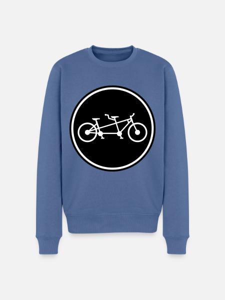 Bicycle tandem - Men's Premium Organic Jumper - stone blue