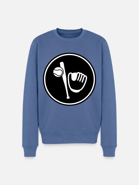 Baseball - Men's Premium Organic Jumper - stone blue