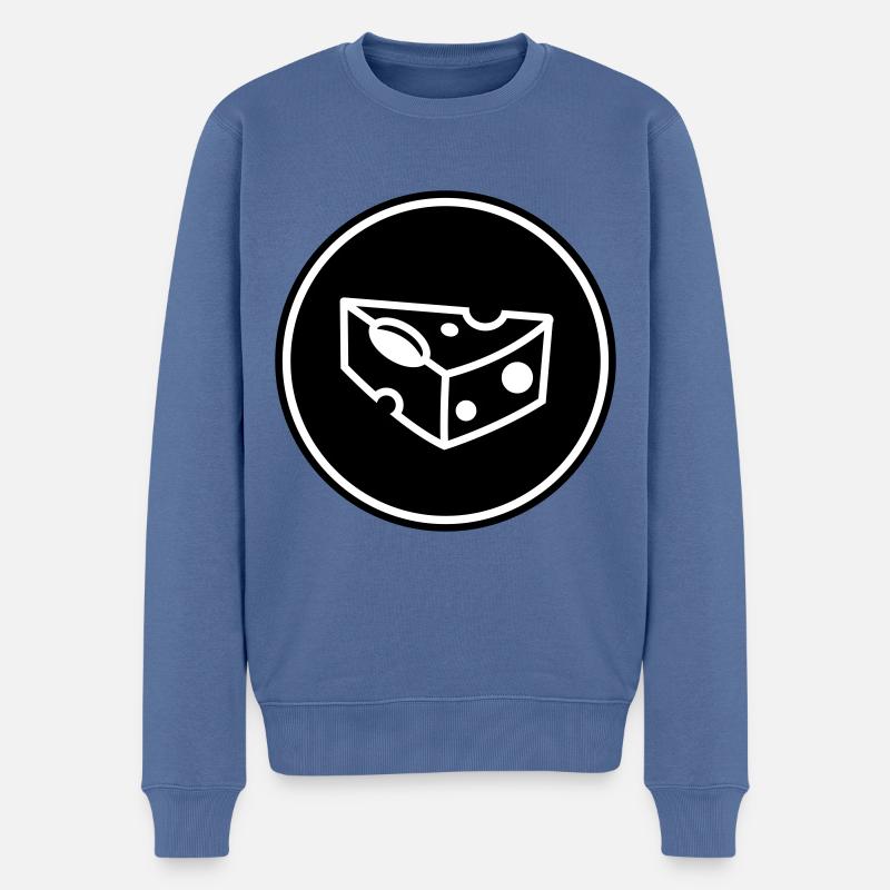 Symbole du fromage - Pull Premium bio Homme - bleu pigeon