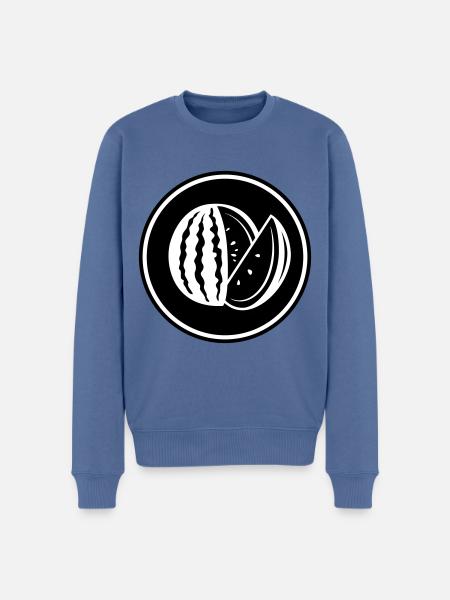 Melon fruit - Men's Premium Organic Jumper - stone blue