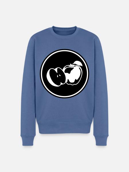 Apple icon vitamins - Men's Premium Organic Jumper - stone blue