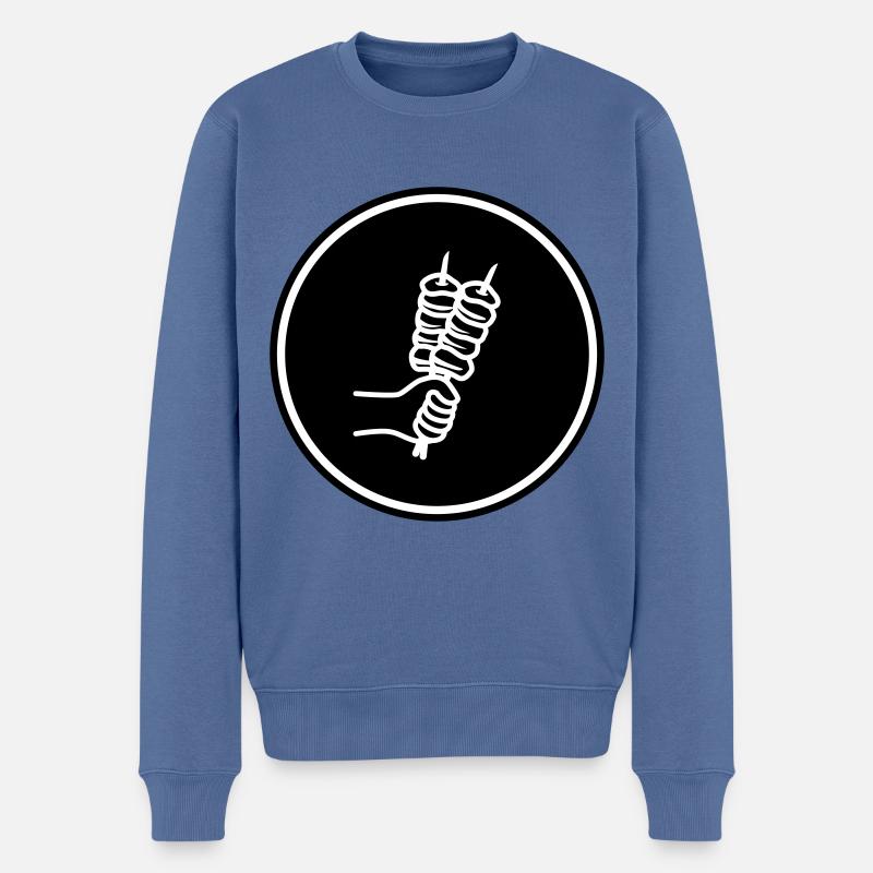 Icône de grille Spieß - Pull Premium bio Homme - bleu pigeon