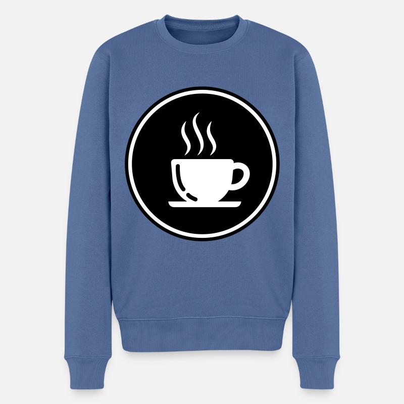 Tasse à café - Pull Premium bio Homme - bleu pigeon
