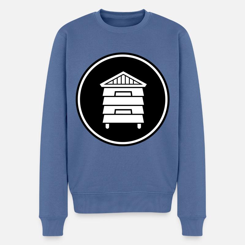 Apiculteur - Pull Premium bio Homme - bleu pigeon