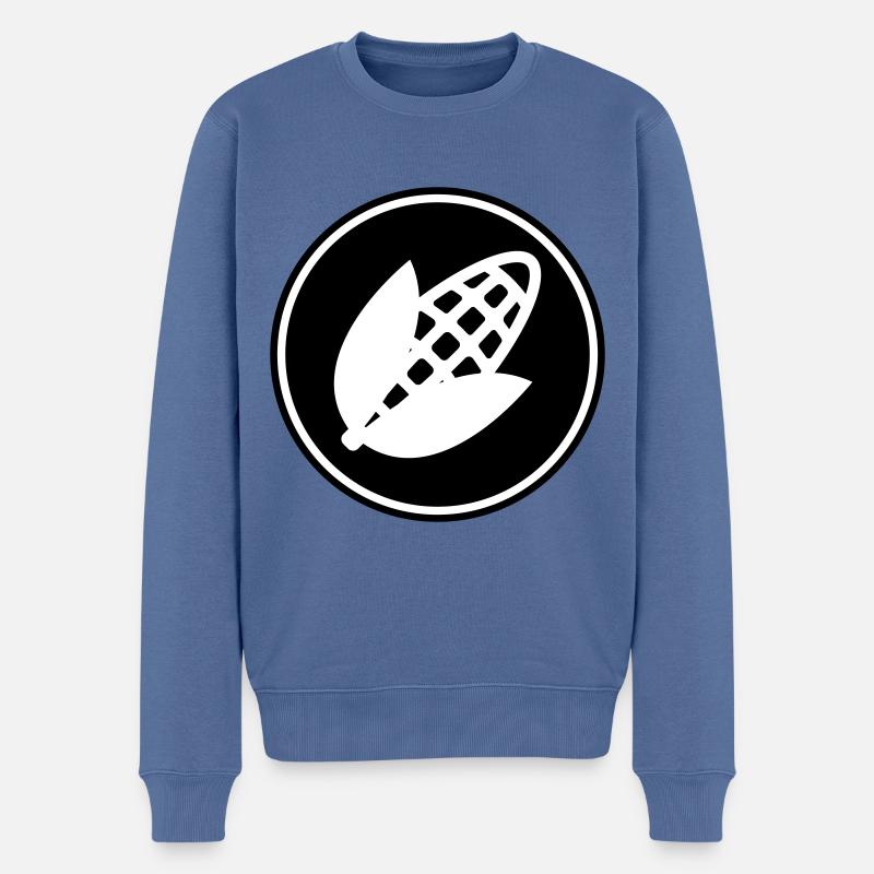 Symbole du maïs - Pull Premium bio Homme - bleu pigeon