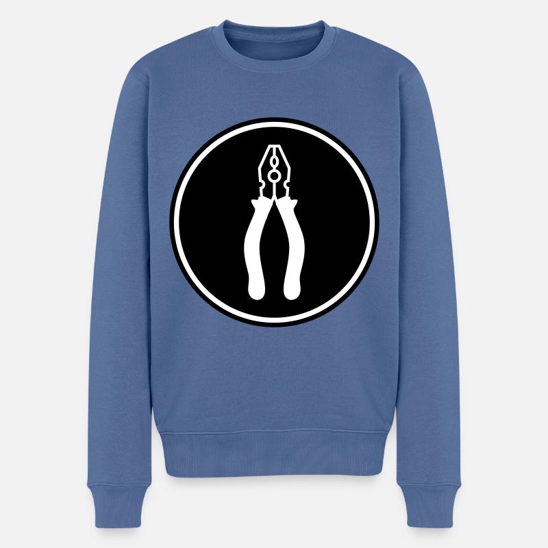 Artisans Tongs - Pull Premium bio Homme - bleu pigeon