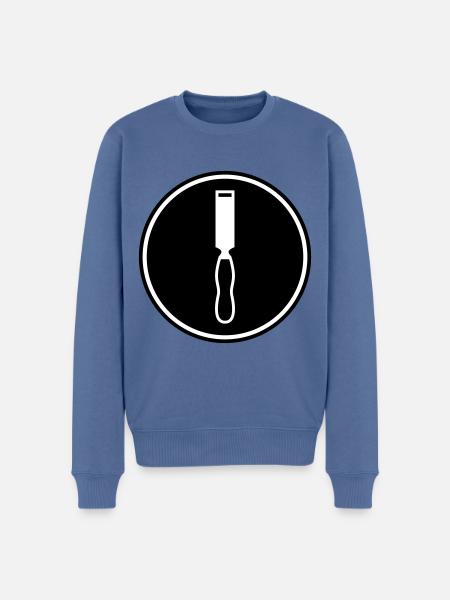 Tool icon - Men's Premium Organic Jumper - stone blue