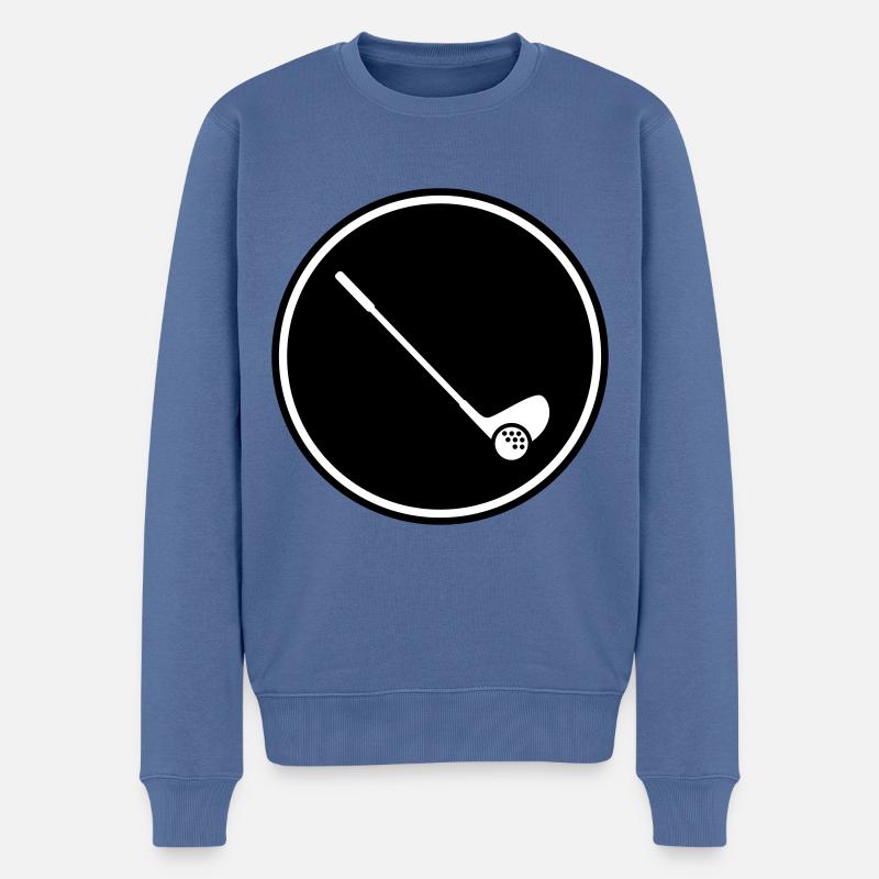 Symbole du golf - Pull Premium bio Homme - bleu pigeon