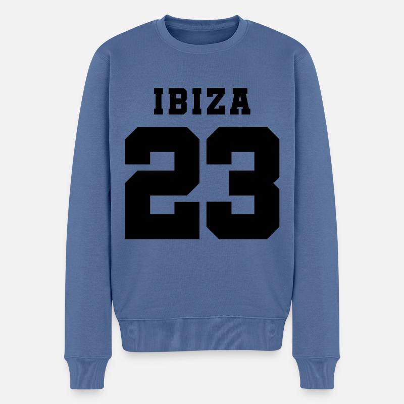 Ibiza 23 - Pull Premium bio Homme - bleu pigeon
