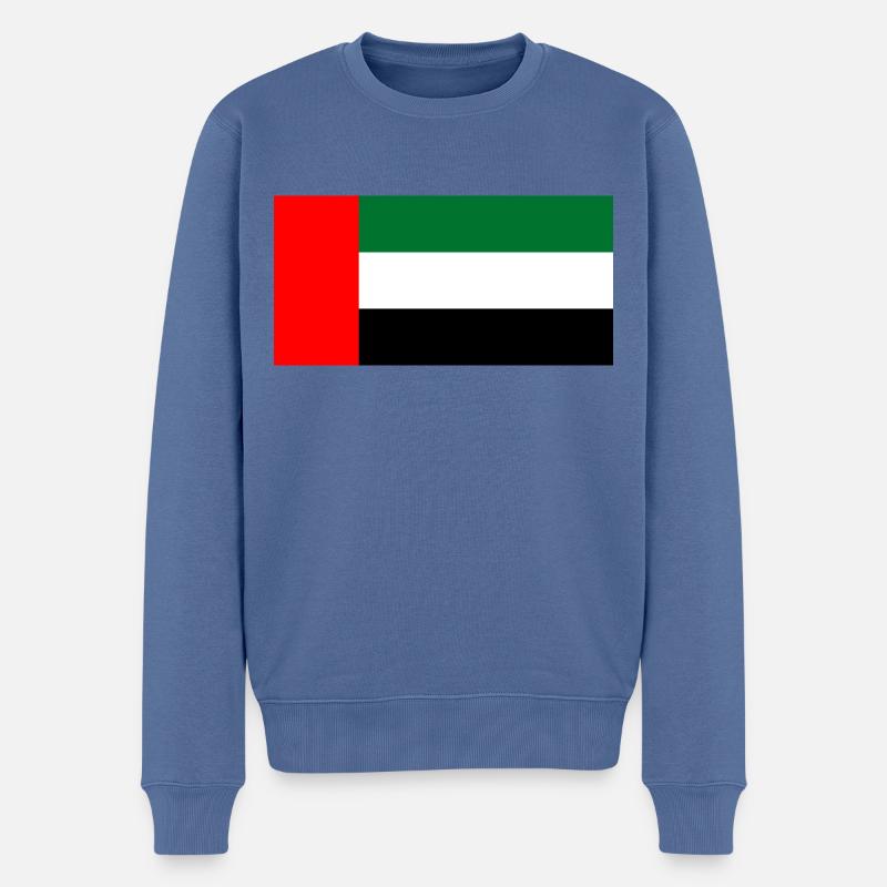 E.A.U - Pull Premium bio Homme - bleu pigeon