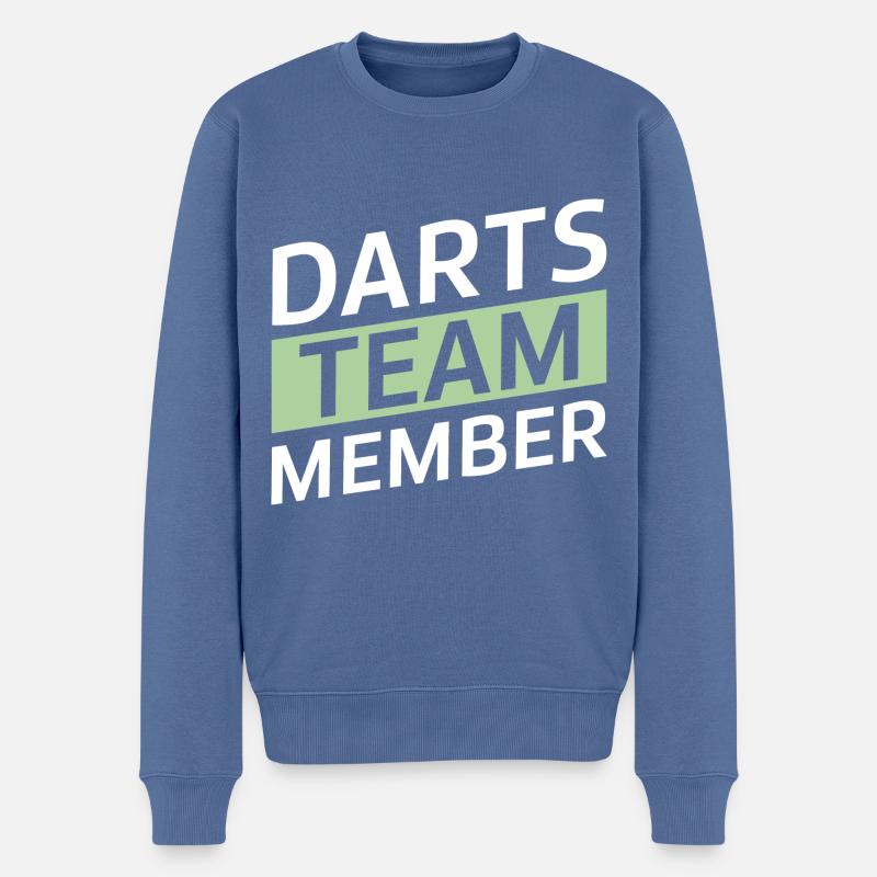 Équipe de fléchettes - Pull Premium bio Homme - bleu pigeon