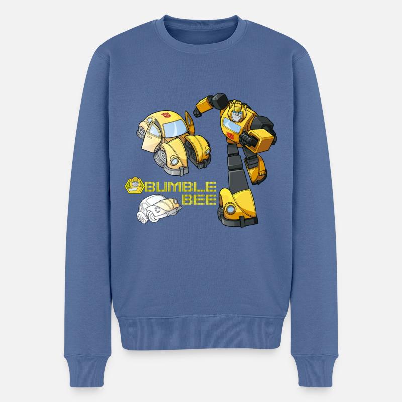 Transformers G1 Bumblebee Transformation - Pull Premium bio Homme - bleu pigeon