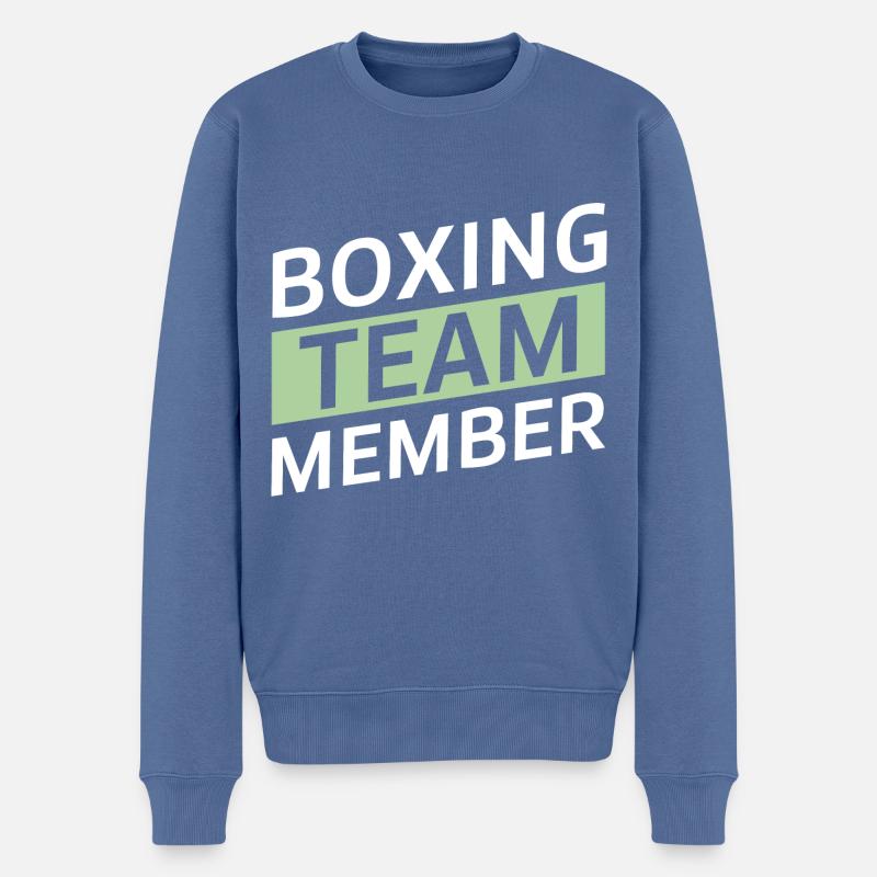 Boxing Team - Männer Premium Bio Pullover - Taubenblau