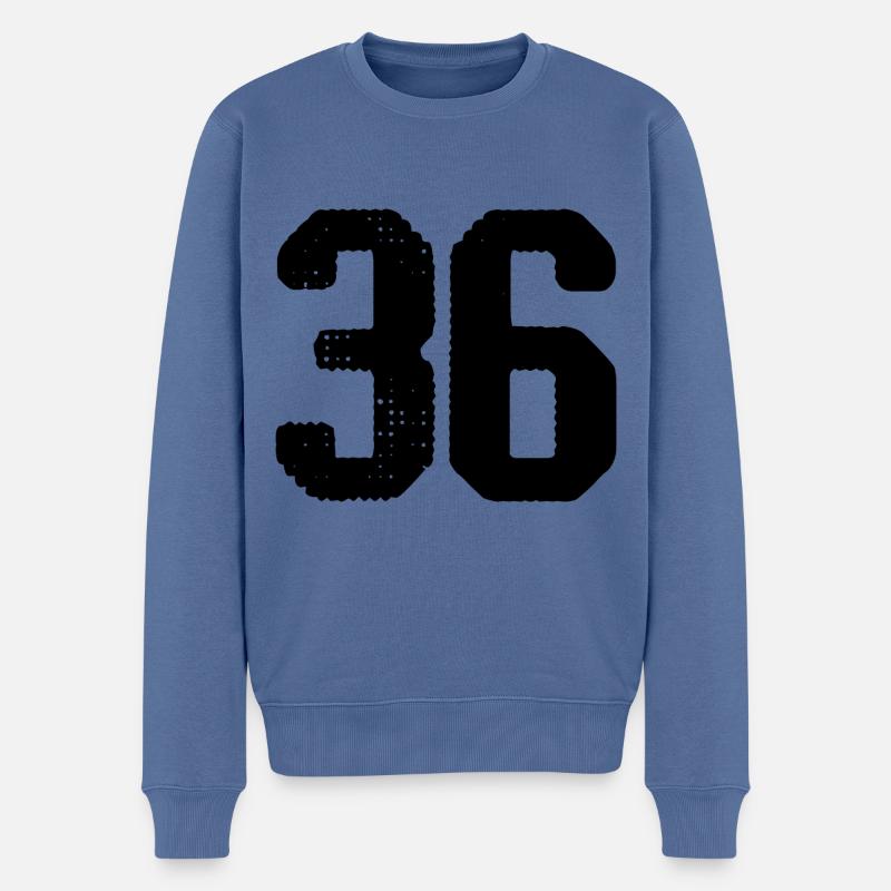 Maillot numéro 36 - Pull Premium bio Homme - bleu pigeon