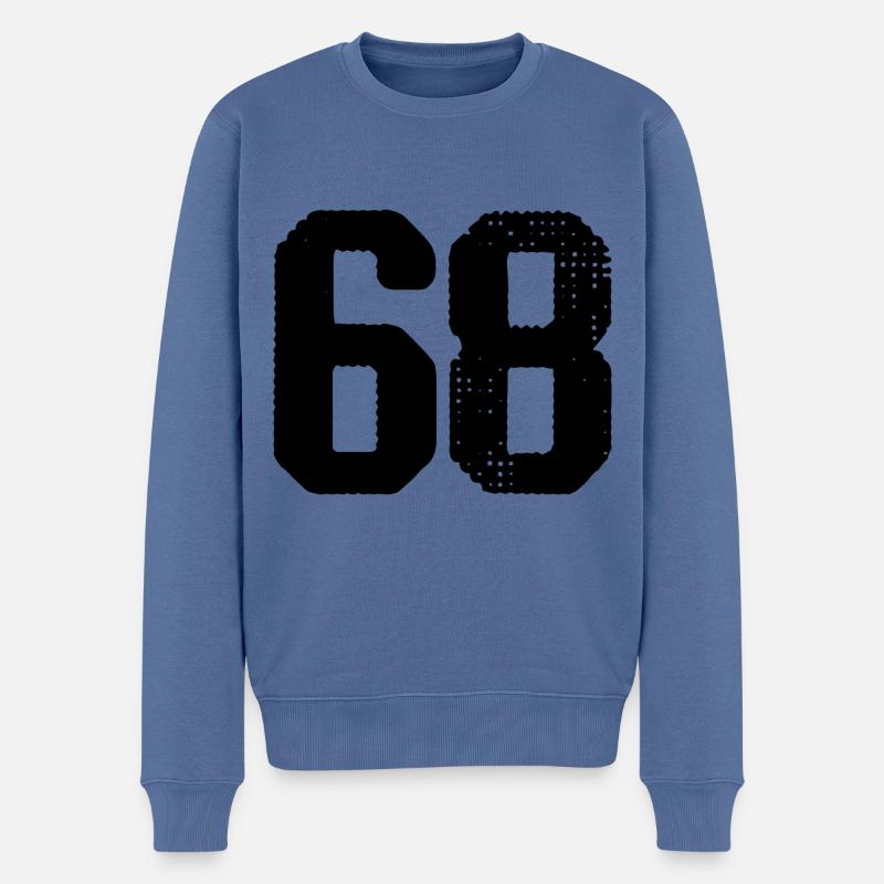 Maillot à 68 numéros - Pull Premium bio Homme - bleu pigeon