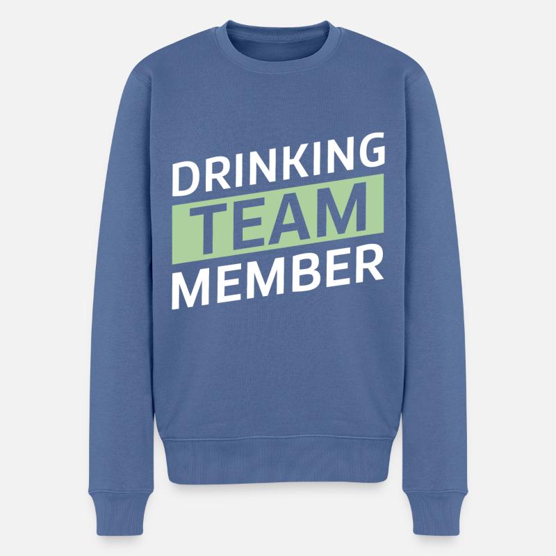 Équipe de consommation d’alcool - Pull Premium bio Homme - bleu pigeon