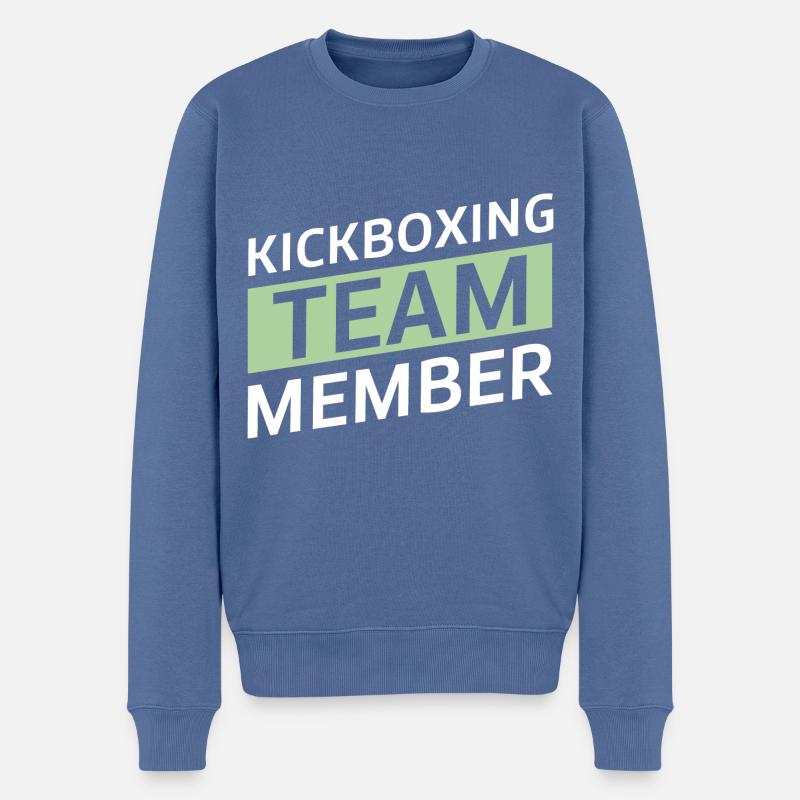Équipe de kickboxing - Pull Premium bio Homme - bleu pigeon