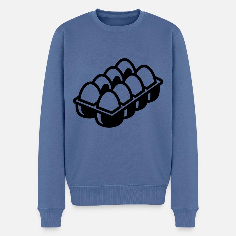 Eier symbol - Männer Premium Bio Pullover - Taubenblau