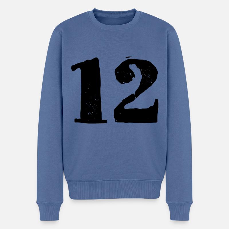 Maillot à 12 chiffres - Pull Premium bio Homme - bleu pigeon