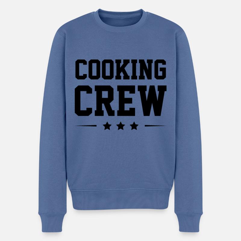 Équipe de cuisson - Pull Premium bio Homme - bleu pigeon