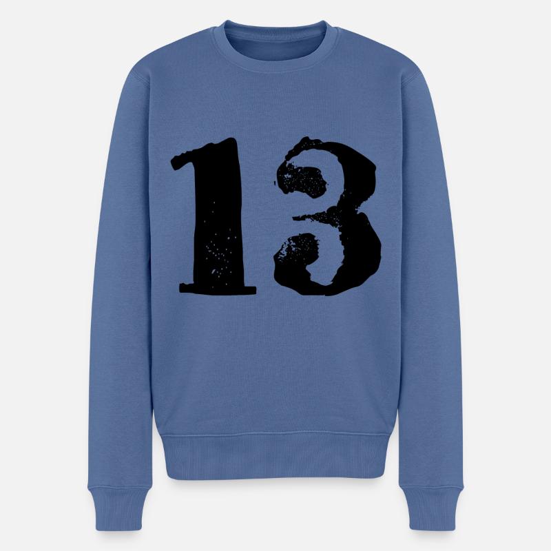 Maillot à 13 numéros - Pull Premium bio Homme - bleu pigeon