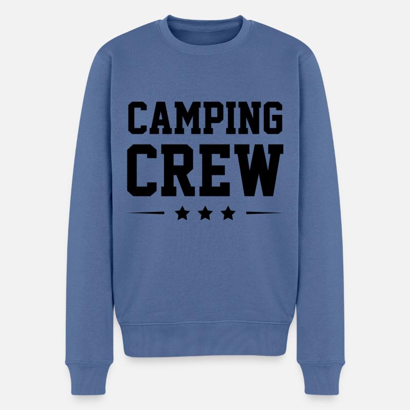 Équipe de camping - Pull Premium bio Homme - bleu pigeon