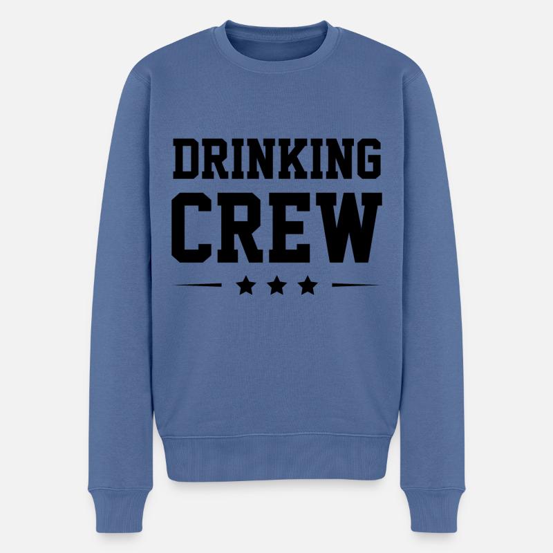 Équipage de consommation d’alcool - Pull Premium bio Homme - bleu pigeon