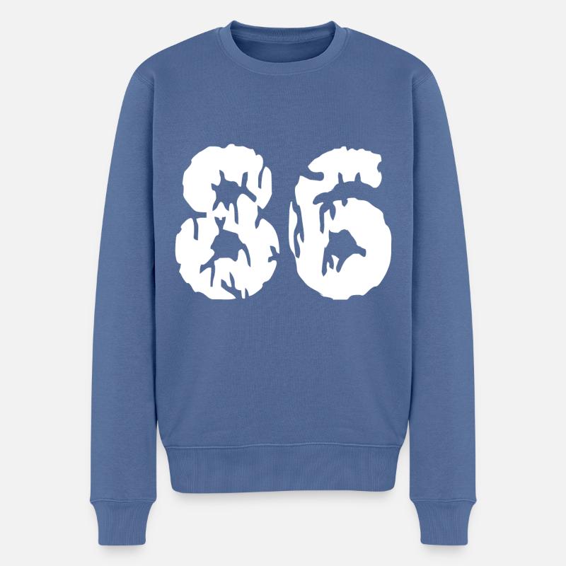 Maillot 86 Numéro - Pull Premium bio Homme - bleu pigeon