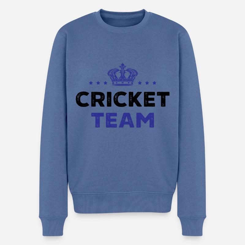 Cricket Team - Männer Premium Bio Pullover - Taubenblau