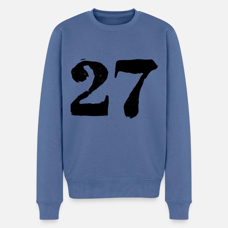 Maillot à 27 chiffres - Pull Premium bio Homme - bleu pigeon