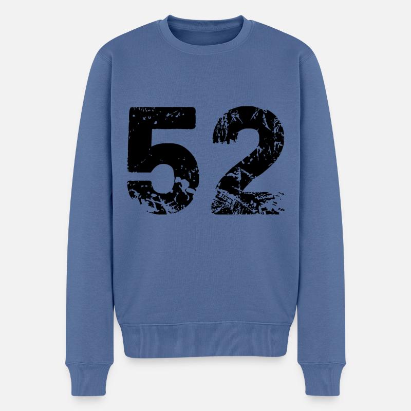 Maillot à 52 chiffres - Pull Premium bio Homme - bleu pigeon