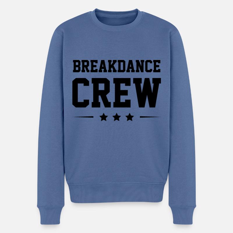 Breakdance Crew - Männer Premium Bio Pullover - Taubenblau