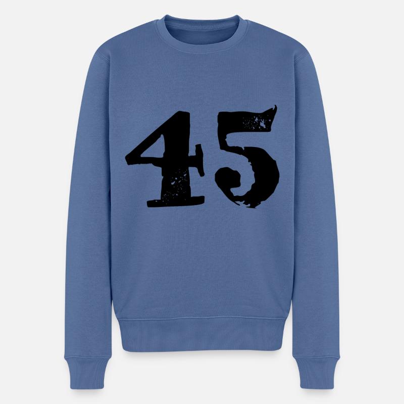 Maillot à 45 chiffres - Pull Premium bio Homme - bleu pigeon