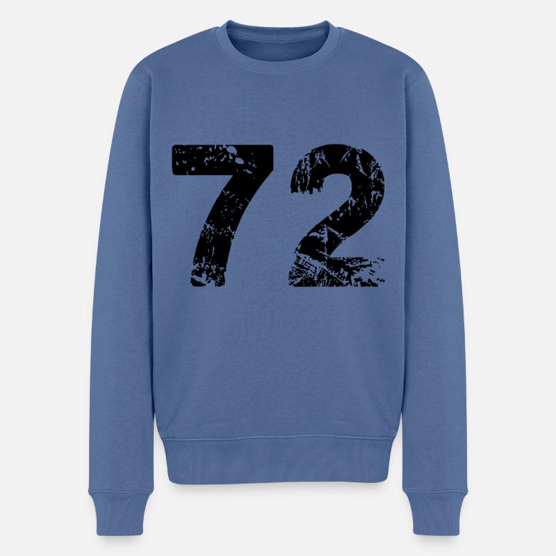 Maillot à 72 numéros - Pull Premium bio Homme - bleu pigeon