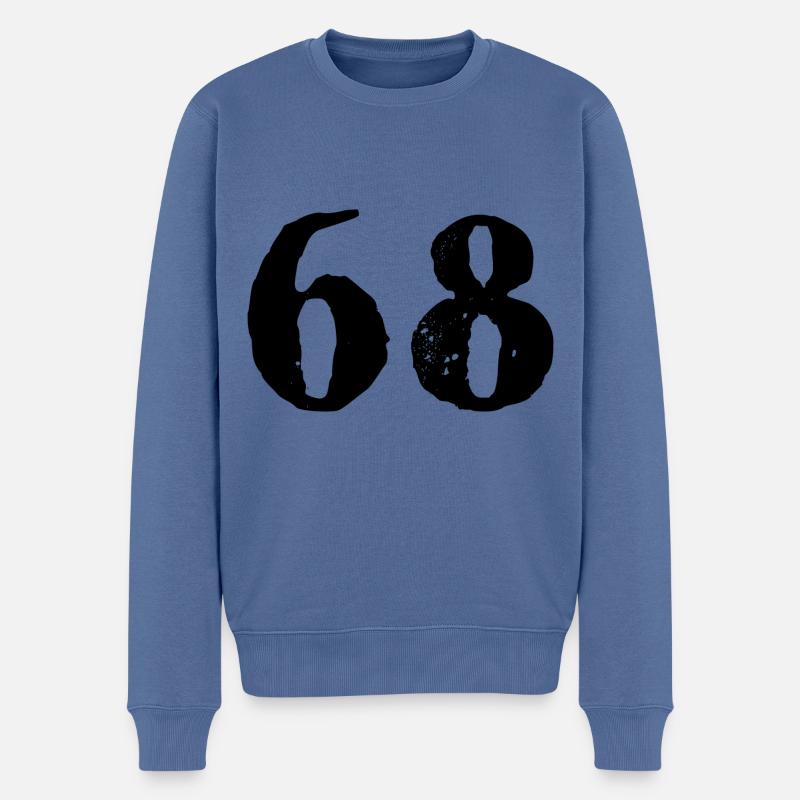 Maillot à 68 numéros - Pull Premium bio Homme - bleu pigeon
