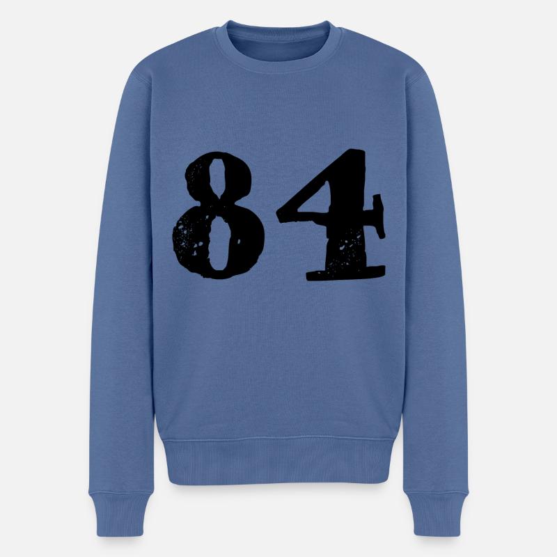 Maillot à 84 numéros - Pull Premium bio Homme - bleu pigeon