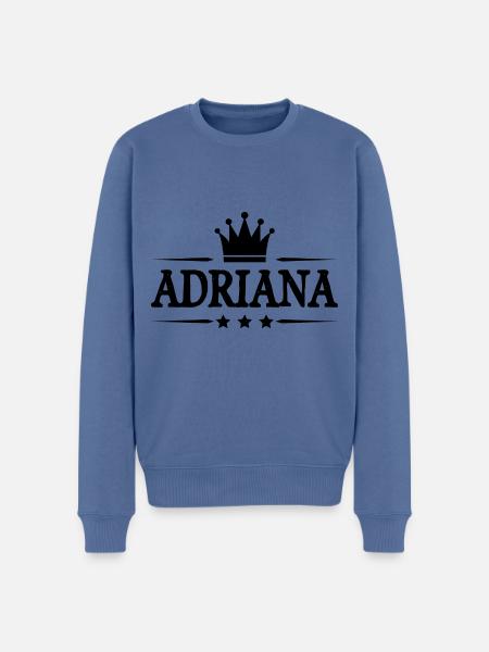 Adriana - Men's Premium Organic Jumper - stone blue