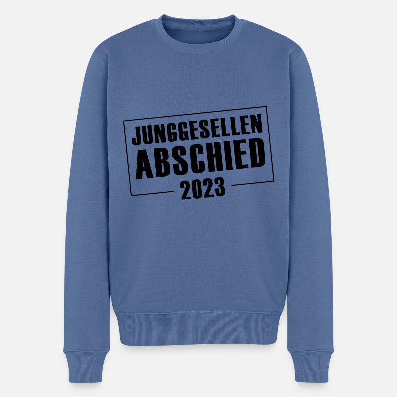 Junggesellenabschied 2023 Jga - Männer Premium Bio Pullover - Taubenblau