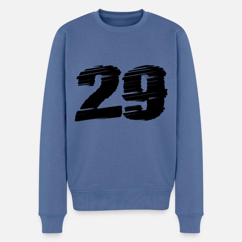 29 Maillot numéro - Pull Premium bio Homme - bleu pigeon