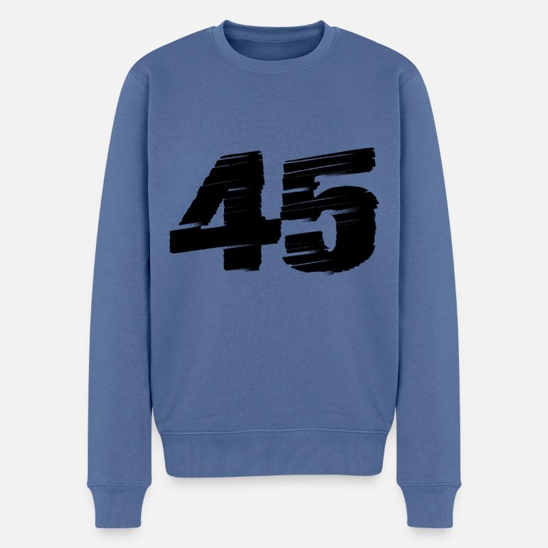 Maillot 45 Numéro - Pull Premium bio Homme - bleu pigeon