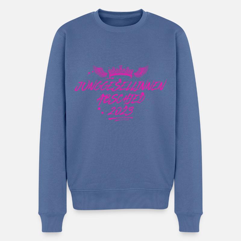 Junggesellinnenabschied Jga 2023 - Männer Premium Bio Pullover - Taubenblau